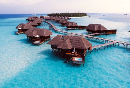 brown wooden cottage on blue body water