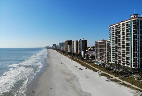 high-rise buildings near seashore