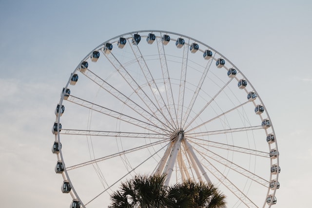 white ferris wheel